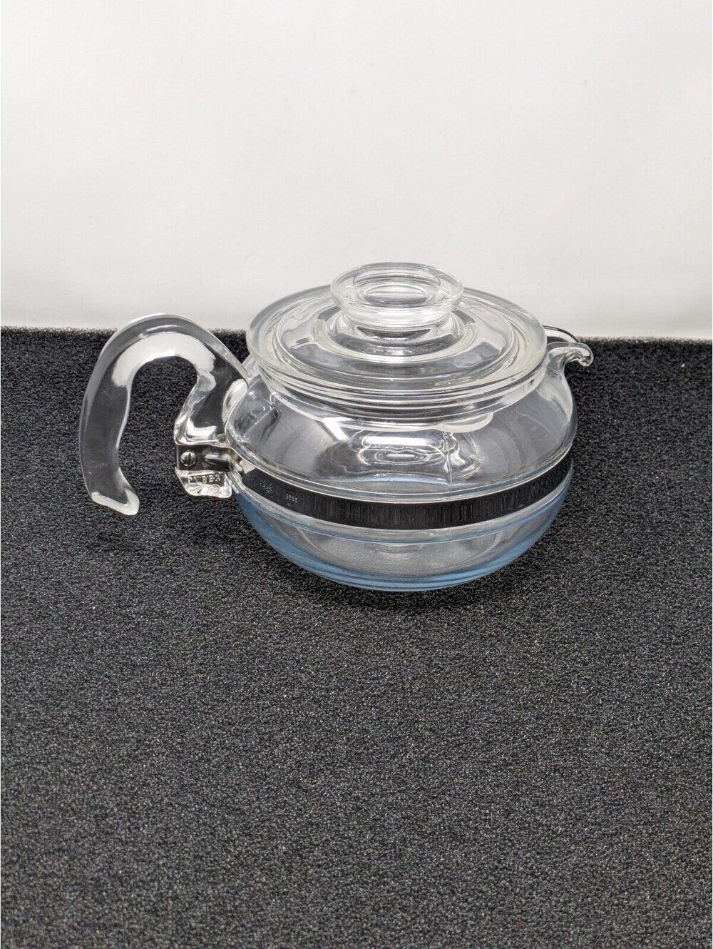 Vintage Pyrex Flameware 6 Cup Glass Teapot 8336-H B-3 With Lid 7756-C